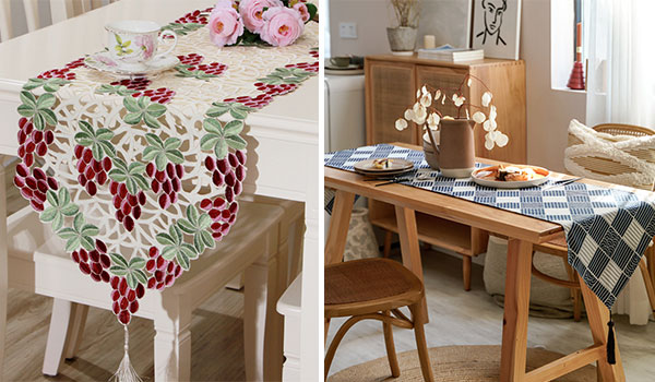 桌旗桌布激光裁剪切割，餐桌上的儀式感