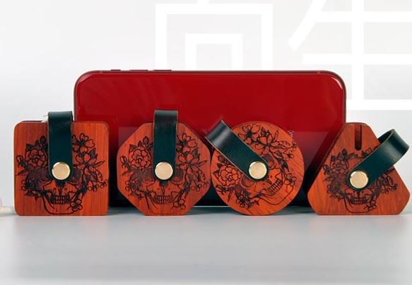 激光雕刻耳機纏繞器，解決您收納煩惱